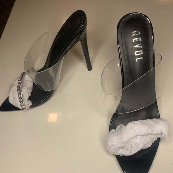 New  Revol pointed toe stiletto mule - Picture 4 of 7